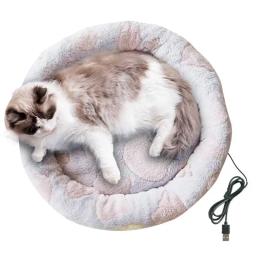 Almofada de aquecimento USB impermeável para gatos, Almofada de gato lavável dobrável, Suprimentos de inverno multifuncionais - Image 1