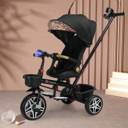 Assento Rotativo Multifuncional Infantil, Bicicleta Dobrável Portátil, Carrinho de Bebê, Bicicleta Pode Sentar e Mentir, 1 a 6 Anos de Idade - Image 5