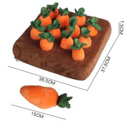 Tapete de pelúcia Snuffle para Pet, Campo Vegetal Inovador, Pull Rabanete, Brinquedos interativos para cachorro, Cenoura - Image 3