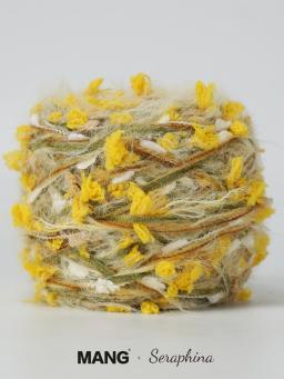 Fio De Tricô Misto Para Crochet Artesanal, Fio De Flor Amarela, Agulha, Saco De Tecido, Laço De Cabelo, Lenço, Saco, Decoração Presente, MANG, 100g - Image 2