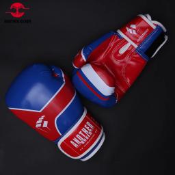 Luvas de boxe profissionais para homens e mulheres, couro, MMA Sparring, saco de soco, treinamento, luta, muay thai, crianças, luva kickboxing - Image 4