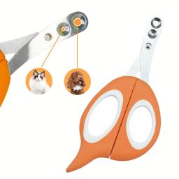 Cortadores de unhas antiderrapantes ergonômicos profissionais para gatos e cães, Duplo Circular Cut Hole, Cortador de unhas, Ferramentas de preparação - Image 1