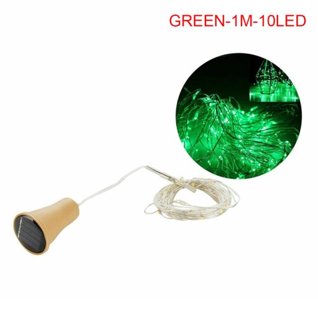 Luzes LED em Forma de Cortiça para Decoração de Casamentos e Festivais - Corda Estrelada em 1m e 2m