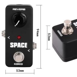 Kokko espaço reverb pedal de efeito guitarra elétrica FRB-2 pedal reverb portátil instrumentos musicais peças acessório guitarra elétrica - Image 3