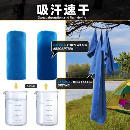 Toalha de secagem rápida portátil do esporte, absorvente super, banho, praia, curso, Gym, natação, corrida, ioga, Microfiber - Image 3