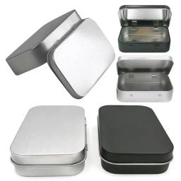 Pequeno Flip Iron Box Recarregáveis, Mint Nail Knife Metal Box, Candy Packaging Box, Jar de lata de alumínio, Cosmetic Container, Tea Latas, 1 Pc - Image 2