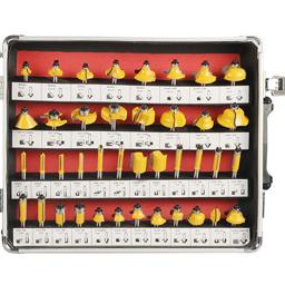 DIY Madeira Router Bits Set, 6.35mm Shank, Carpintaria, Fresa para Madeira, End Mill, Face Engraving Tool, 100Pcs - Image 3