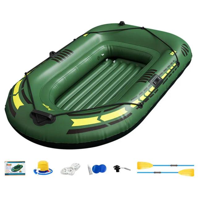 Canoa Inflável para 2 Pessoas: Caiaque, Barco de Pesca, Rafting e Barco Infantil de PVC 192cm