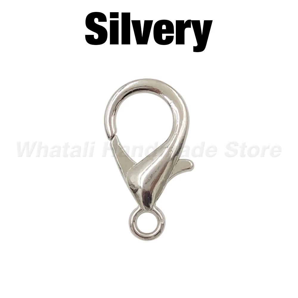 Metal Lobster Fechos para Fazer Jóias DIY, Primavera Gancho Anéis, Colares Ganchos, Pulseiras Cadeia Encerramento Acessórios, 50PCs - Image 1