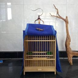 Gaiola de bambu para casa, Gaiola, Transportadora de viagens, Boutique Birdcage - Image 2