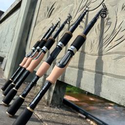 Alimentador De Fibra De Carbono para Isca De Pesca, Spinning e Fundição Rod, Cortiça Durável, Punho De Madeira, Baitcasting, Travel Tackle, 1.6m, 1.8m, 2.1m, 2.4m - Image 6