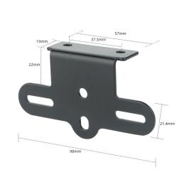 Suporte de luz traseira de bicicleta, L-Shaped Bike Front Rear Reflector Kit Suporte de alumínio Acessórios de ciclismo para a noite - Image 6