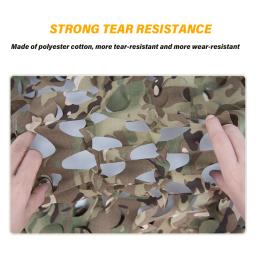 Mochila líquida de camuflagem 3D Kit de capa de capacete Corte a laser Malha de camuflagem para caça Airsoft Acessórios de capacete tático - Image 5