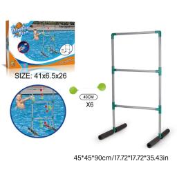 Futebol piscina basquete aquático incluído alvo aro flutuante para piscinas G99D - Image 6