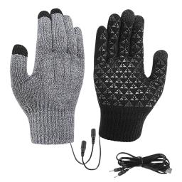 Luvas aquecidas elétricas para mochila e montanhismo, Touch Screen, Mitten para esqui, equitação, Camping, ao ar livre - Image 3