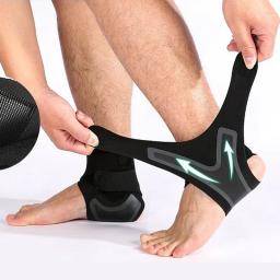 Protetores de tornozelo respirável para esportes, ajustável, compressão mangas de tornozelo, corrida, futebol, basquete, 1 par - Image 1