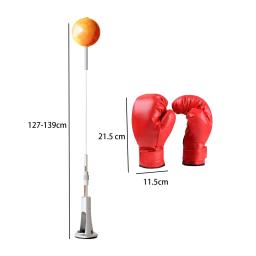 Ajustável Boxing Reaction Ball com Suporte e Luvas, MMA Reflex Ball - Image 6