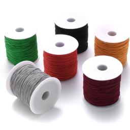 100m/rolo 1mm cabos elásticos pulseira trançada corda de náilon fios decorativos feitos à mão para fazer jóias diy pulseira suprimentos - Image 6