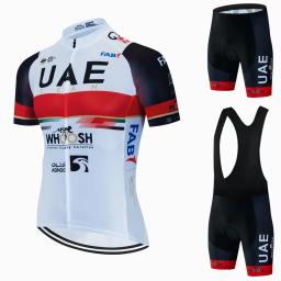 Conjunto de camisa de ciclismo de verão dos Emirados Árabes Unidos, roupas de ciclismo de manga curta para homens, uniforme de bicicleta mtb, maillot, ropa ciclismo de verão - Image 1