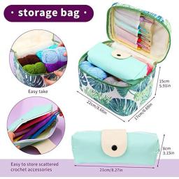 Crochet Hooks Kit com Case, Weave Yarn, Ergonomic Handle, Agulhas para os amantes, Iniciante, 87Pcs - Image 6