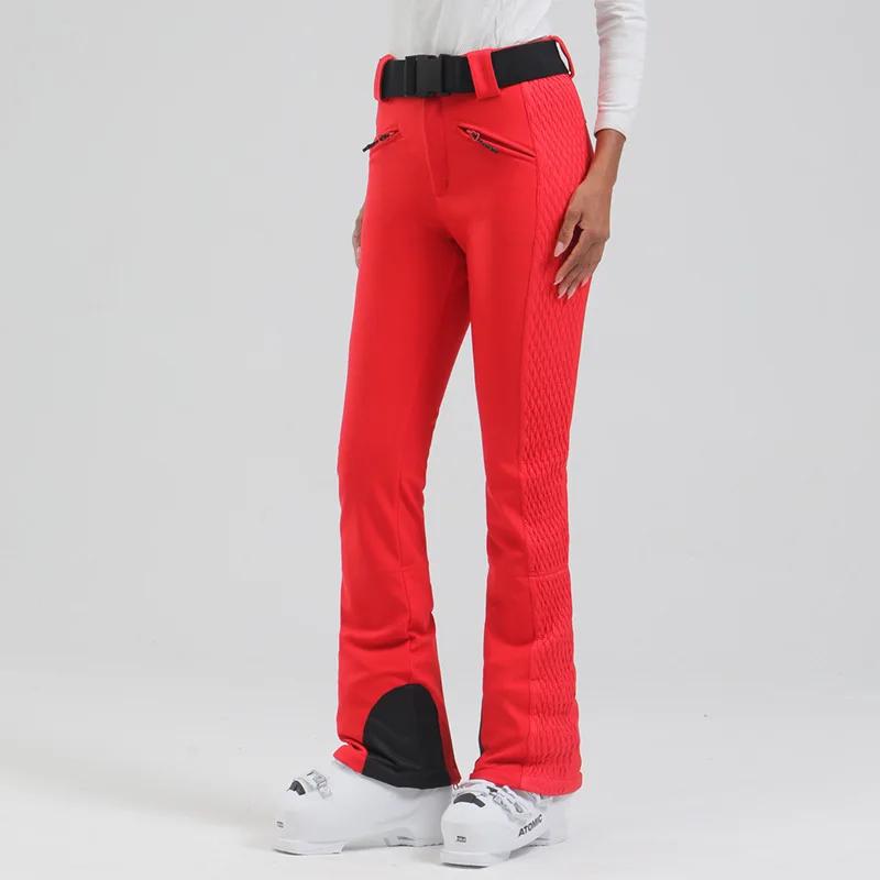 Calças de esqui femininas esporte geral à prova de vento à prova dwindproof água roupas de neve montanha magro snowboard wear ao ar livre inverno calças de esqui - Image 1
