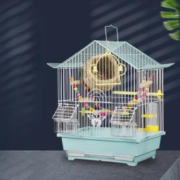 Pequena casa ao ar livre do pássaro com gaiolas, gaiola, brinquedos, produtos para animais, mochila, Hamster, Budgie, Jaula, Pajaro, RR50BN - Image 1