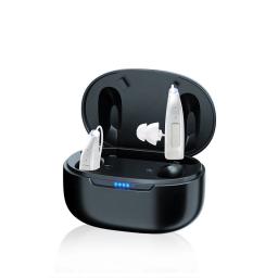 Aparelhos Auditivos Recarregáveis Digitais, Amplificador de Som De Tom Ajustável, Surdos Portátil Idosos, Controle Bluetooth, 30 Canais - Image 4