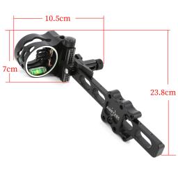 Archery Composto Bow Sight, Fibra com Sight Light, Micro Ajuste Up Down, Esquerda Tiro Direito, Caça Bow Acessórios, 0.019 - Image 6