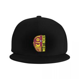 Boné de beisebol de críquete masculino, capacete de fã, design bola e bastão, capuz preto, tamanho grande, chapéu feminino, Índias Ocidentais - Image 2