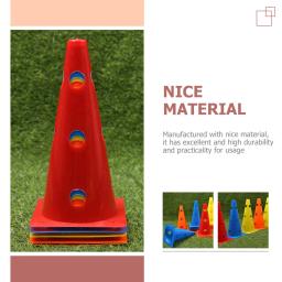 5 pçs equipamento de treinamento de futebol flexibilidade de futebol obstáculos oco para fora cones de treinamento marcador cones - Image 3
