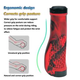 Punhos de Silicone Antiderrapante Bicicleta, Punhos de MTB, Punhos de BMX, Tampa do punho, Mountain Road Bike, Ciclismo - Image 4