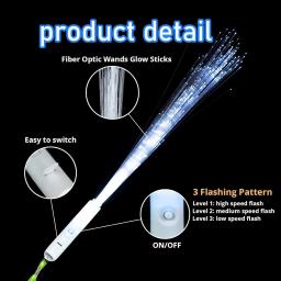 24-100 pçs varas de brilho branco 3 modelos de casamento sparklers varinhas de fibra óptica varas iluminar varas de luz led varinhas de luz chá de panela - Image 6