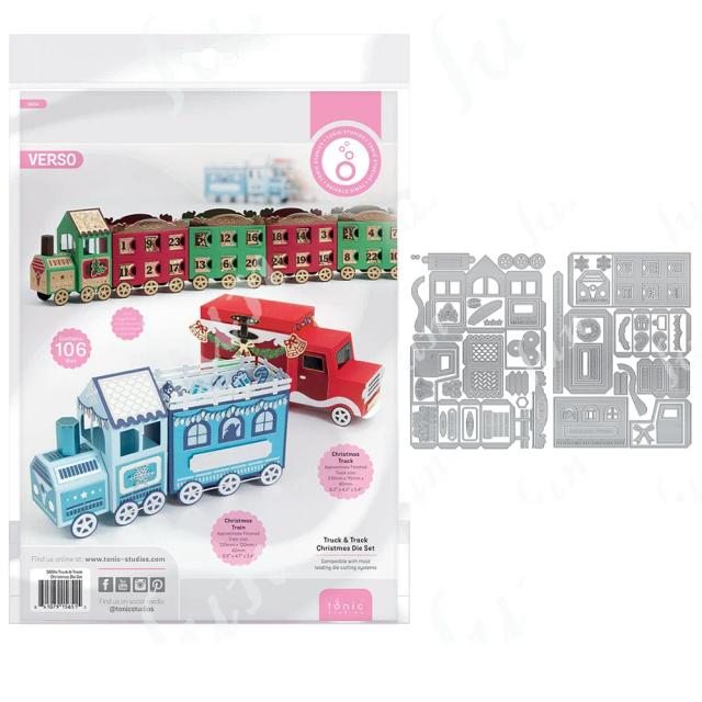 Caixa de Corte de Metal para Scrapbooking com Molde em Relevo e Estêncil para Pintura - Presente Perfeito e Nova Chegada 2022-2024
