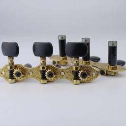 Afinador de guitarra acústica clássica Tuning Keys, Pegs de aço, cabeças de máquina, preto, 1 conjunto - Image 4