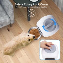 Dispensador remoto de alimentos secos para animais de estimação, tigela de comida seca, alimentação automática única de gatos e cães, Wi-Fi Dog Dishes - Image 6