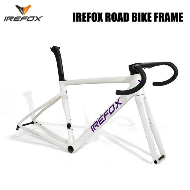 IREFOX Quadro de Bicicleta de Estrada Completo em Carbono T700 Leve com Freio a Disco e Roteamento Interno