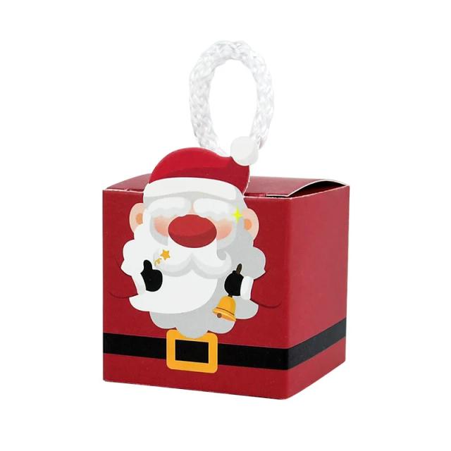 Conjunto Festivo de 10 Peças: Caixa de Presente de Natal, Árvore, Papai Noel, Boneco de Neve e Embalagens para Doces e Biscoitos 2025
