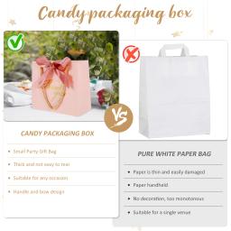 24 pçs sacos de presente decoração de favor de casamento pequena obrigado saco de presente caixa para convidados casamento chá de bebê fontes de festa de aniversário - Image 5