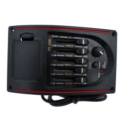 Acoustic Guitar Tuner com Volume Control, Pickup Piezo, Preamp, Captador de EQ, guitarra folclórica clássica, transporte da gota - Image 3