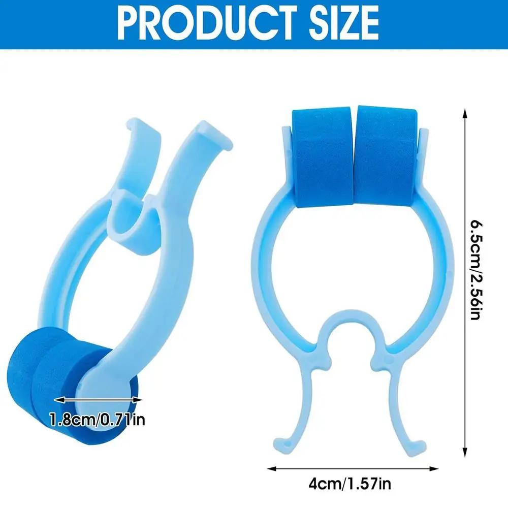 Clipe de nariz pequeno azul braçadeira de nariz clipes nasais natação nariz pinça à prova dwaterproof água nariz enfeites clipe para crianças e adultos - Image 1