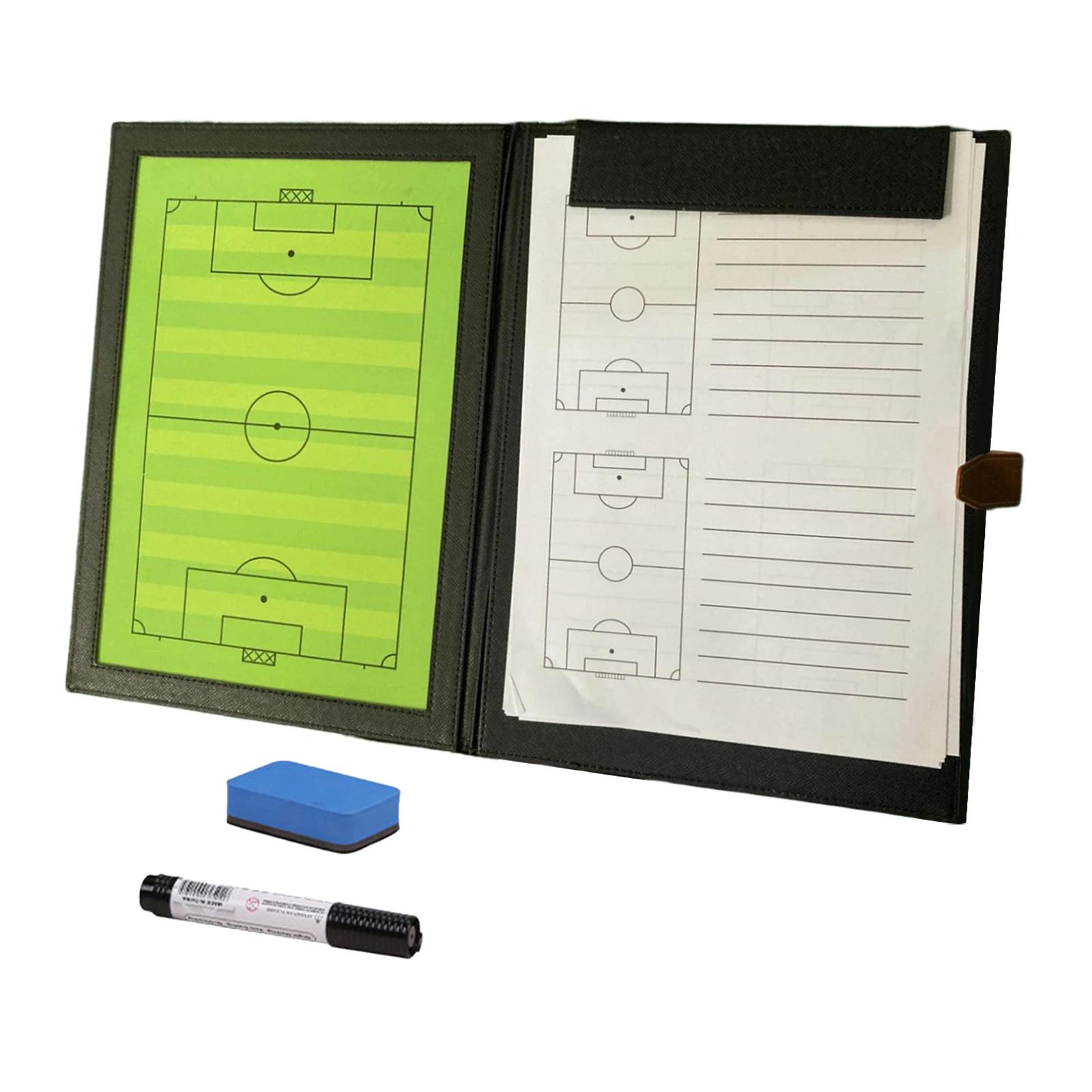Placa de transferência de coaching de futebol de treinamento auxiliar de ensino de placa magnética de treinadores de futebol dobrável para técnicas - Image 1