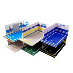 Escala 1 24 diecast carro liga diorama pvc simples montado estacionamento espaço cena garagem miniatur modelo de exibição caso decoração meninos gifs - Image 6