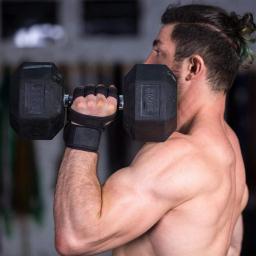 1 par de luvas de treinamento de levantamento de peso para homens mulheres fitness esportes construção do corpo ginástica ginásio mão pulso palma protetor luvas - Image 2