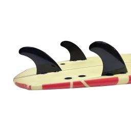 UPSURF-FCS Plastic Tri-Surf Fins, barbatanas de prancha curta, cor preta, barbatanas de nylon para surf, Funboard 3 barbatanas, tamanho médio - Image 4