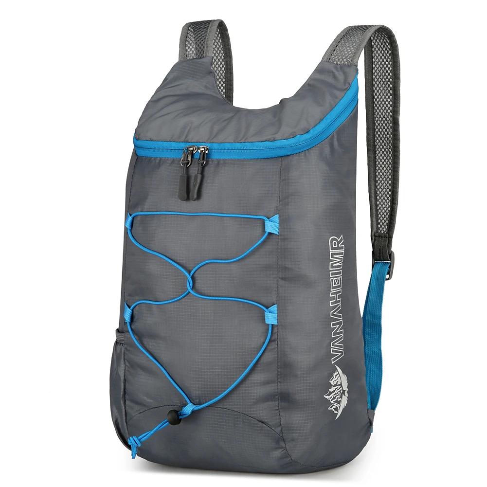 Mochila dobrável e portátil, mochila de viagem ultraleve, mochila esportiva para homens e mulheres, à prova de respingos, bolsa dobrável de montanhismo, 10L - Image 1