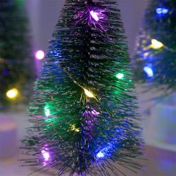 Mini Luminous Árvore De Natal Ornamentos, Decorações LED Desktop, DIY Desktop Luz, Decoração De Casa, Festa De Escritório - Image 5