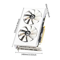 Placas Gráficas SOYO Radeon RX580 8GB GDDR5 Memória Cartão de Vídeo para Jogos PCIE3.0x16 GPU Componentes de Computador Desktop AMD 256bit - Image 2