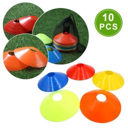 Cones de treinamento de futebol multifuncionais, cones de prática de futebol com furos circulares, marcador de cones de agilidade para futebol, hóquei com 10 peças - Image 1