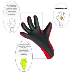Luvas de látex para adultos e crianças, proteção antiderrapante, pulseira de futebol, luva de goleiro de treinamento de futebol, aderência forte, fósforo - Image 4