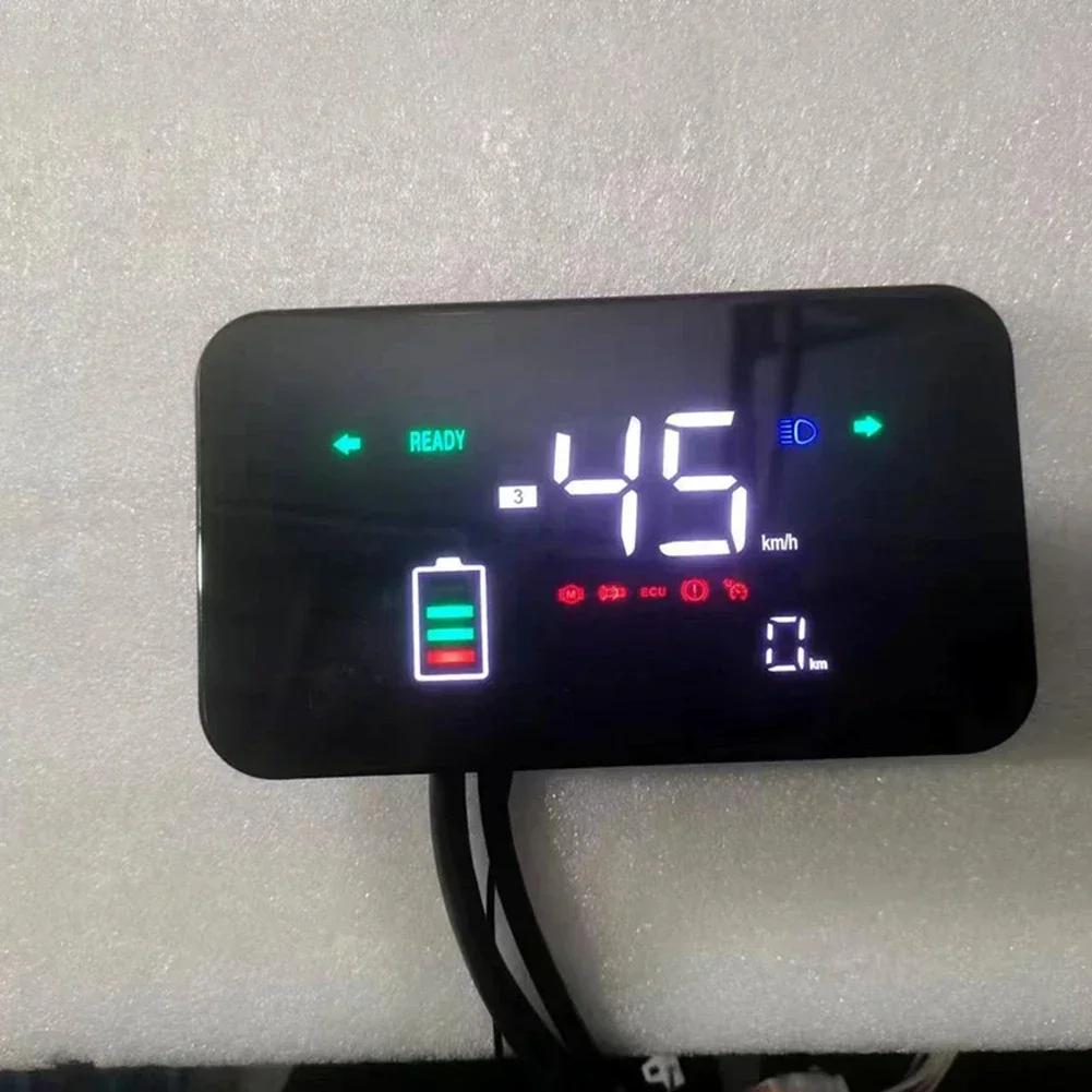 E-bike display lcd motor velocímetro tela 48-72v 6 pinos scooter de bicicleta elétrica medidor digital tram lcd montagem peças de reparo - Image 1